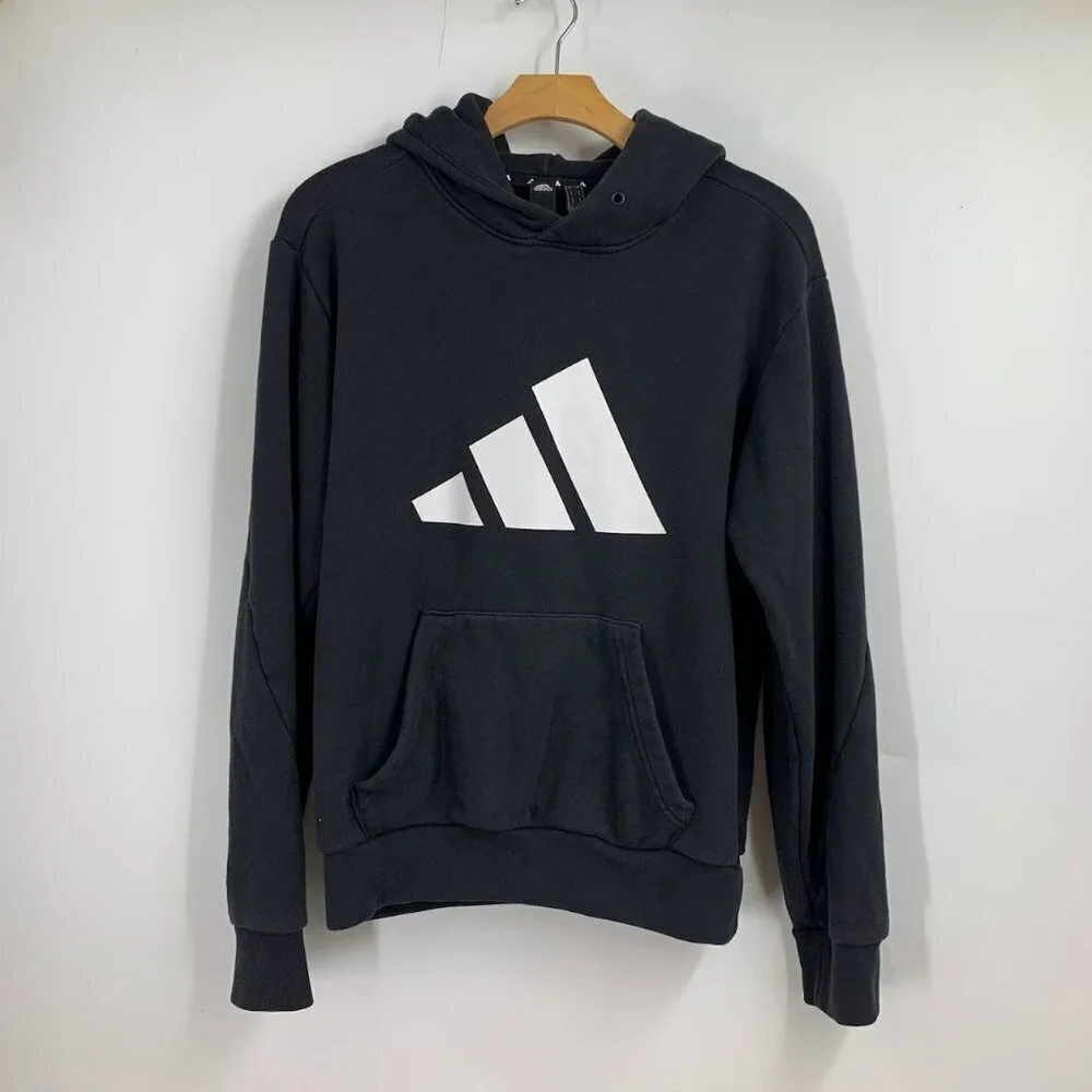 Adidas Men's Future Icons Classic Logo Graphic Long Sleeve‎ Hoodie Size S